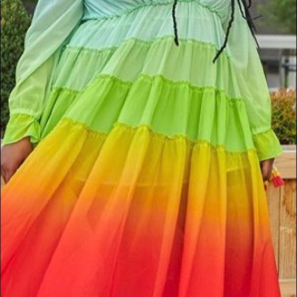 Rainbow Maxi dress - Picture 2 of 2